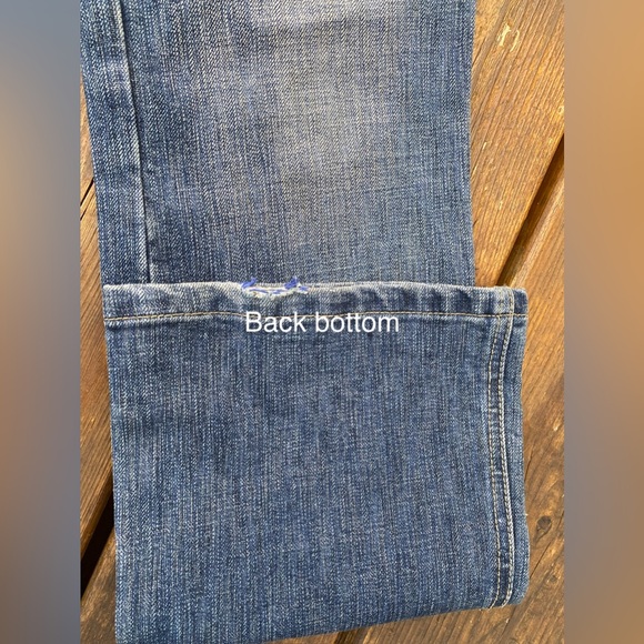 BURBERRY Distressed/Large LOGO 5 Pocket/straight leg Jeans🔥EUC🔥30”waist,UNISEX - Picture 5 of 16